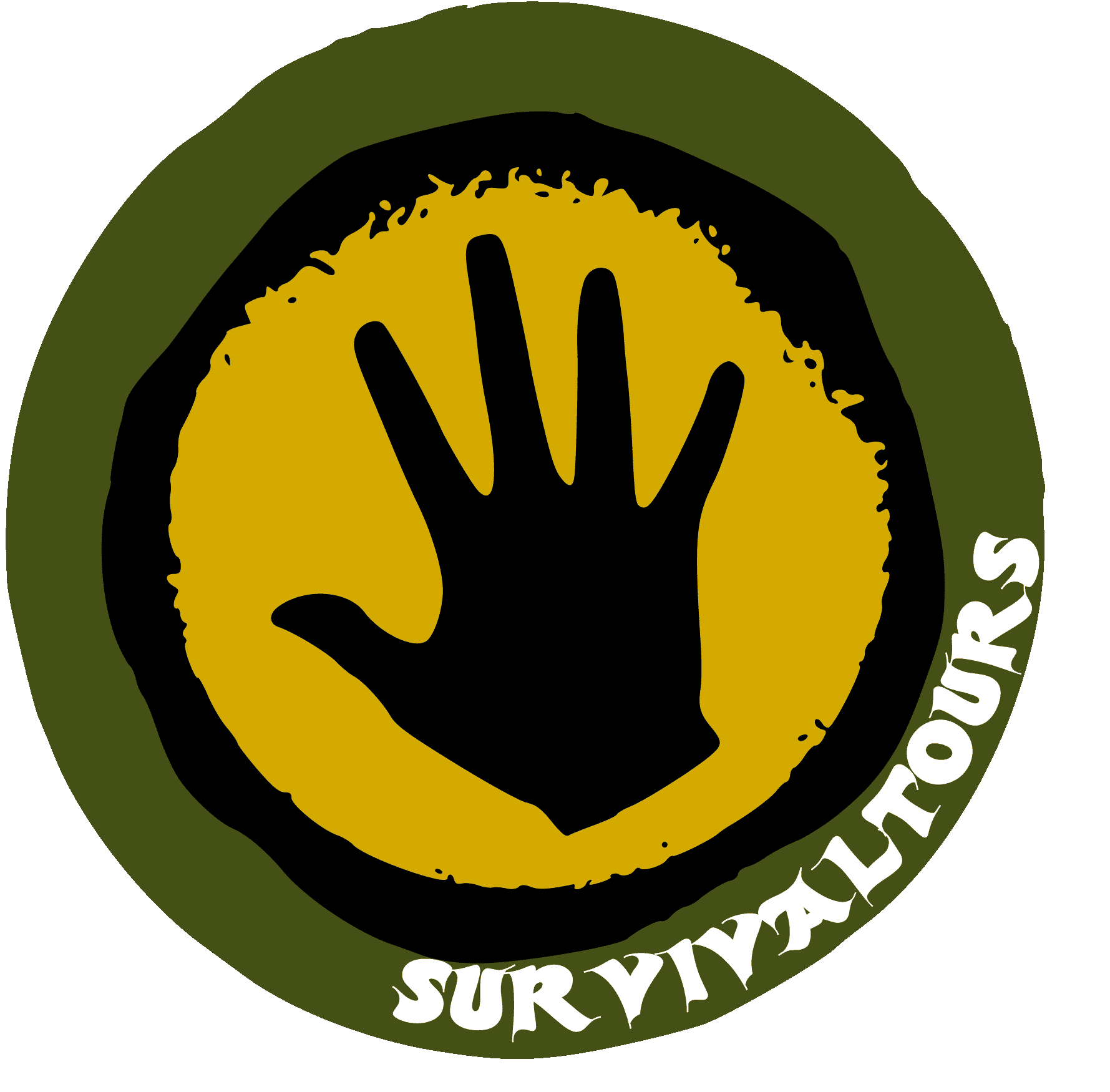 Logo mit Handabdruck und Schriftzug 