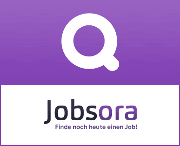 Jobsora-Logo mit Suchsymbol